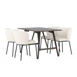 Spisebordssæt Kaseindon med Spisebordsstolene Edina