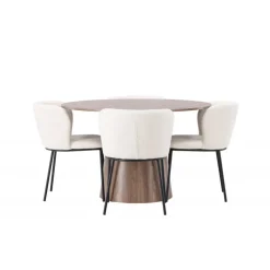 Spisebordssæt Lanzo med Edina stole