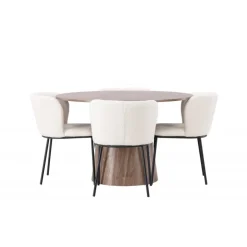 Spisebordssæt Lanzo med Edina stole