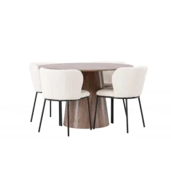 Spisebordssæt Lanzo med Edina stole