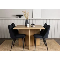 Spisebordssæt Leo med Spisebordsstole Night