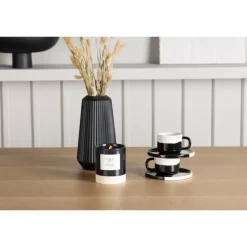 Spisebordssæt Leo med Spisebordsstolene Edvin - Natur og Transparent