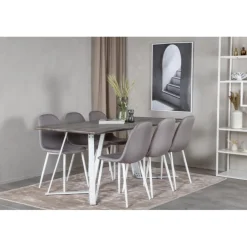 Spisebordssæt Marina med Spisebordsstole Polar