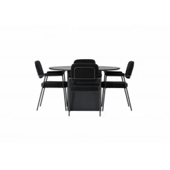 Spisebordssæt Matilda med stole Yesterday - Sort