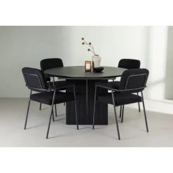 Spisebordssæt Matilda med stole Yesterday - Sort