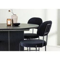 Spisebordssæt Matilda med stole Stella - Sort