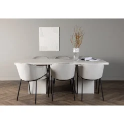 Spisebordssæt Olga med Evelina Spisebordsstole