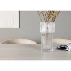 Spisebordssæt Olga med Spisebordsstole Berit - Beige og Hvid