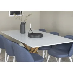 Spisebordssæt Piazza med Spisebordsstole i Velour