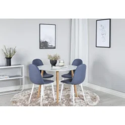 Spisebordssæt Plaza med stole Polar