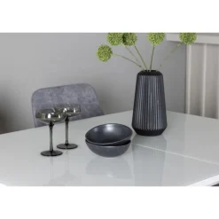 Spisebordssæt Pluto med Spisebordsstole Rosie - Grå og Hvid