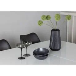 Spisebordssæt Pluto med Spisebordsstole Zeno - Sort og Hvid