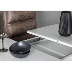 Spisebordssæt Pluto med Spisebordsstole Zizo - Brun og Hvid