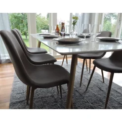 Spisebordssæt Polar med Spisebordsstole Polar