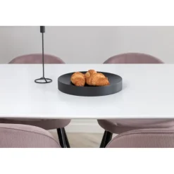 Spisebordssæt Polar med Spisebordsstole i fløjl