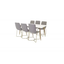 Spisebordssæt Polar med Spisebordsstole X