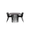 Spisebordssæt Stone med Baltimore stole - Sort og Mocca