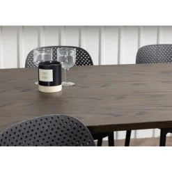 Spisebordssæt Stone med Baltimore stole - Sort og Mocca