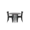Spisebordssæt Stone med Crosett stole - Sort og Mocca