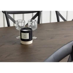 Spisebordssæt Stone med Crosett stole - Sort og Mocca