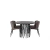 Spisebordssæt Stone med stole Modesto - Mørkegrå og Mocca