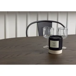 Spisebordssæt Stone med Tempe stole - Sort og Mocca