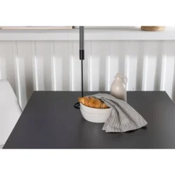 Spisebordssæt Tempe med Night Spisebordsstole - Sort og Hvid