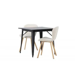 Spisebordssæt Tempe med Spisebordsstole Lilja
