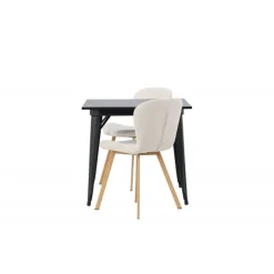 Spisebordssæt Tempe med Spisebordsstole Lilja