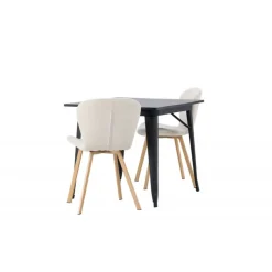 Spisebordssæt Tempe med Spisebordsstole Lilja