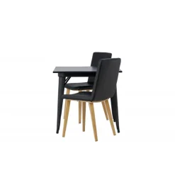 Spisebordssæt Tempe med Spisebordsstole Today - Sort