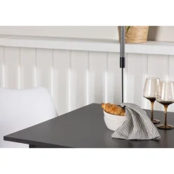 Spisebordssæt Tempe med Zeno Spisebordsstole - Sort og Hvid