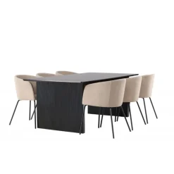 Spisebordssæt Vail med Berit Spisebordsstole