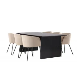 Spisebordssæt Vail med Berit Spisebordsstole