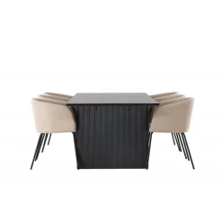 Spisebordssæt Vail med Berit Spisebordsstole