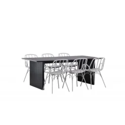 Spisebordssæt Vail med Dyron Spisebordsstole