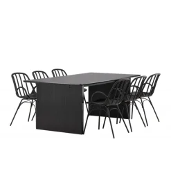 Spisebordssæt Vail med Dyron Spisebordsstole