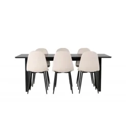 Spisebordssæt Vail med Spisebordsstolene Polar