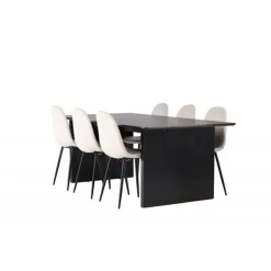 Spisebordssæt Vail med Spisebordsstolene Polar