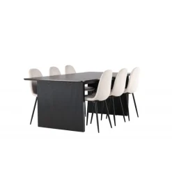 Spisebordssæt Vail med Spisebordsstolene Polar