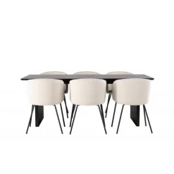 Spisebordssæt Vail med Spisebordsstole Berit