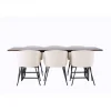 Spisebordssæt Ystad med Berit Spisebordsstole - Beige og Mocca