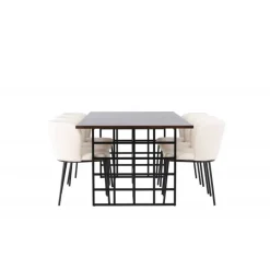 Spisebordssæt Ystad med Spisebordsstole Edina