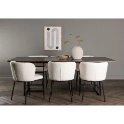 Spisebordssæt Ystad med Spisebordsstole Edina