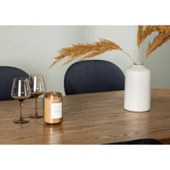 Spisestuesæt Isolde med stole Stella - Sort og Natur