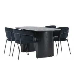 Spisestuesæt Isolde med stole Selma