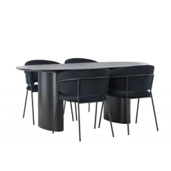 Spisestuesæt Isolde med stole Selma