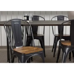 Spisestuesæt Stone med stole Tempe - Mocca og Valnød