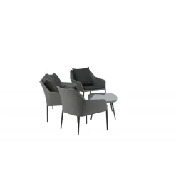 Spoga Sofa Sæt - Sort,Grå