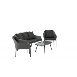 Spoga Sofa Sæt - Sort,Grå